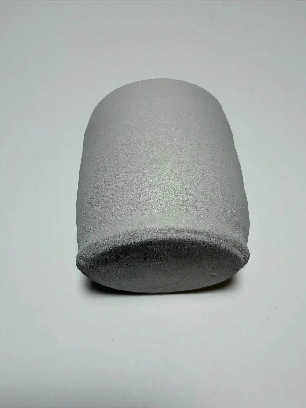 Handmade Repurposed Concrete Gray Ceramic Planter Pot Textured Modern Decor